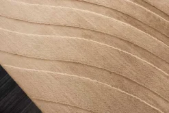 3D strukturierter Kurzflor XXL Teppich WAVE 350x235cm beige Hoch-Tief-Effekt