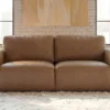 Echtleder Sofa BIG GEORGE 205cm cognac Taschenfederkern 2-Sitzer Couch