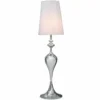 Edle Design Stehlampe LUCIE 160cm silber weiß Barock Stil Stehleuchte