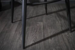 Edler Barhocker TURIN silbergrau Samt mit Ziersteppung Barstuhl mit Armlehne