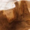 Einzigartige Schale FLOWERS 45cm natur Teak aus Wurzelholz