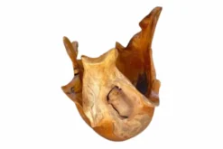 Einzigartige Schale ORGANIC 40cm natur Teak aus Wurzelholz