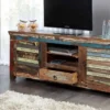Einzigartiges TV-Board JAKARTA 150cm bunt recyceltes Massivholz
