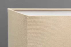 Einzigartige Treibholz Tischlampe PURE UNIQUE 80cm beige mit Leinenschirm
