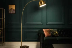 Elegante Bogenlampe LOUNGE DEAL 205cm gold Stehlampe