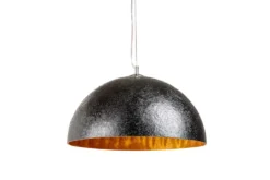 Elegante Design Hängeleuchte GLOW 50cm schwarz gold Hängelampe