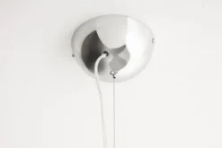 Elegante Design Hängeleuchte GLOW 70cm weiß silber Hängelampe