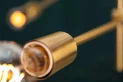 Elegante Hängelampe VARIATION 128cm gold mit sechs schwenkbaren Leuchten