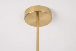 Elegante Hängelampe VARIATION 128cm gold mit sechs schwenkbaren Leuchten
