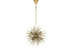 Elegante Hängeleuchte SUNLIGHT 50cm matt gold Hängelampe