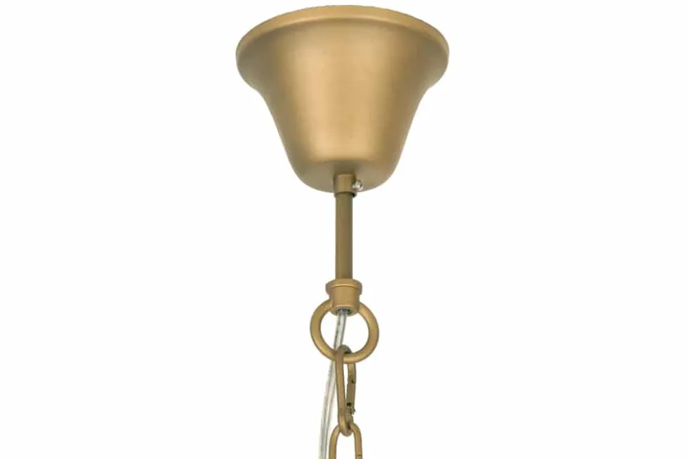 Elegante Hängeleuchte SUNLIGHT 50cm matt gold Hängelampe