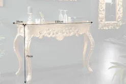 Elegante Konsole VENICE 110cm gold Barock Design Anrichte handgearbeitet