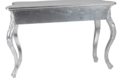 Elegante Konsole VENICE 110cm silber Barock Design Anrichte handgearbeitet