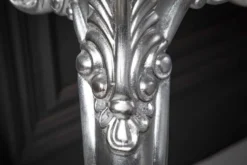 Elegante Konsole VENICE 110cm silber Barock Design Anrichte handgearbeitet