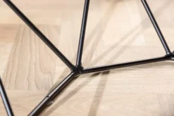 Eleganter Couchtisch DIAMOND 70cm grau schwarz mit Marmorplatte