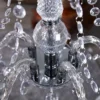 Eleganter Kronleuchter CRYSTAL 55cm klar Acryl 5-armig Lüster