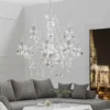 Eleganter Kronleuchter CRYSTAL 75cm klar Acryl 9-armig Lüster