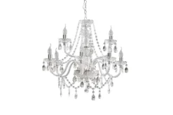 Eleganter Kronleuchter CRYSTAL 75cm klar Acryl 9-armig Lüster