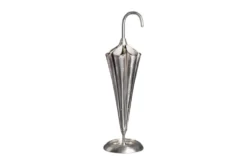 Eleganter Schirmständer UMBRELLA 91cm silber Aluminium für 6 Schirme
