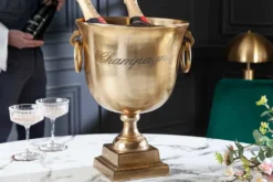 Eleganter Sektkühler CHAMPAGNE 40cm gold Flaschenkühler