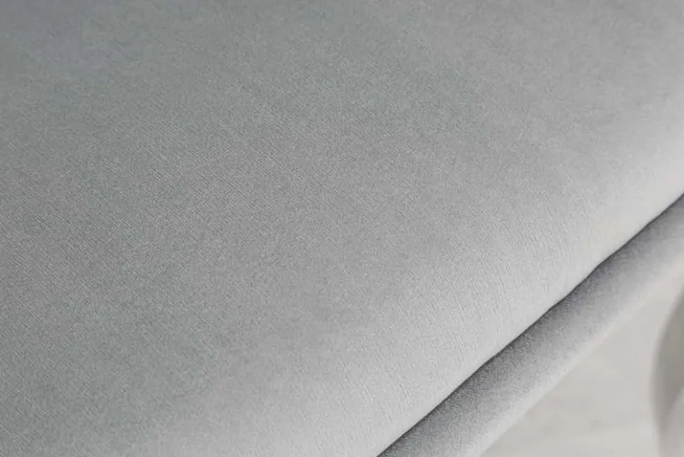 Eleganter Stuhl MODERN BAROCK II edel-grau Samt Edelstahlbeine