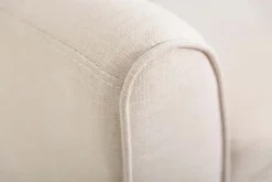 Elegante Sitzbank SCARLETT 90cm beige mit Armlehnen