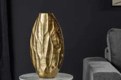 Elegante Vase ORGANIC ORIENT 44cm gold Hammerschlag Design