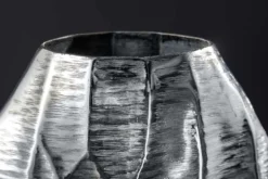 Elegante Vase ORGANIC ORIENT 44cm silber Hammerschlag Design