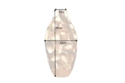 Elegante Vase ORGANIC ORIENT 45cm gold Hammerschlag Design