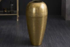 Elegante Vase ORIENTAL 50cm gold im Wild Hammerschlag Design