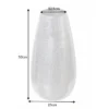 Elegante Vase ORIENT 50cm silber im Grid Hammerschlag Design