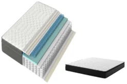 Ergonomische Matratze CLOUD FLEX 160x200cm dunkelgrau Tonnentaschenfederkern 9-Zonen
