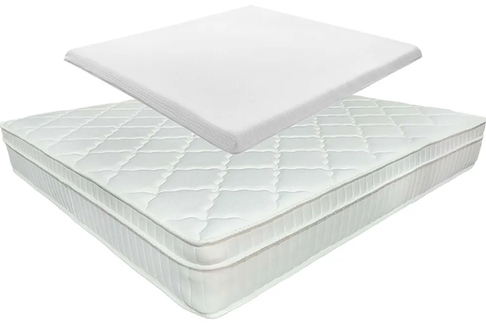 Ergonomische Matratze mit Topper CLOUD FLEX 180x200cm Tonnentaschenfederkern 7-Zonen