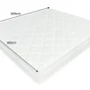 Ergonomische Matratze mit Topper CLOUD FLEX 160x200cm Tonnentaschenfederkern 7-Zonen