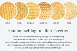2er Set Runde Couchtische ELEMENTS 60cm gold schwarz Metall Tabletttisch Beistelltisch handmade