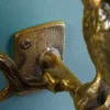 2er Set Wandgarderobe WILDLIFE BIRDS 45cm gold Metall Hammerschlag Design handmade