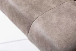 Exklusiver Design Stuhl LOFT Microfaser vintage taupe mit Armlehne