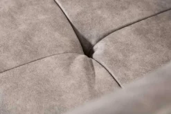 Exklusiver Design Stuhl LOFT Microfaser vintage taupe mit Armlehne
