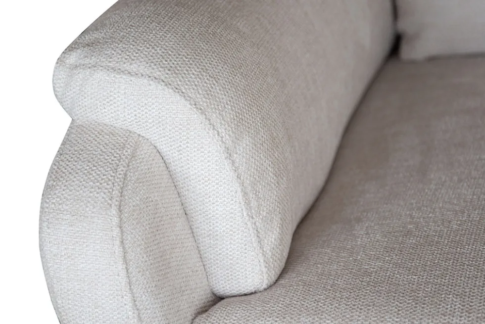 Exklusiver 1er Kinosessel HOLLYWOOD beige Strukturstoff elektrische Liegeposition