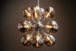 Extravagante Hängeleuchte GALAXY 72cm silber Hängelampe Modern Design