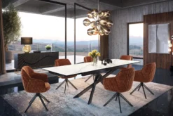 Extravagante Hängeleuchte GALAXY 72cm silber Hängelampe Modern Design