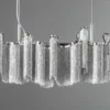 Extravagante Hängeleuchte ROYAL 120cm silber Hängelampe
