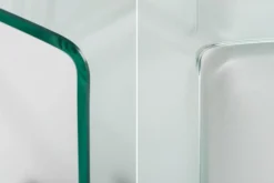 Extravaganter Glas Konsolentisch FANTOME 100cm transparent Schreibtisch Ganzglastisch