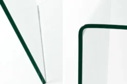 Extravaganter Glas Schreibtisch FANTOME 120cm transparent Esstisch Ganzglastisch