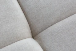 Extravaganter Hocker ELEGANCIA 110cm champagner beige Vogue Velours Samt Ziersteppung