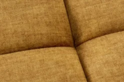 Extravaganter Hocker ELEGANCIA 110cm senfgelb Vogue Velours Samt mit Ziersteppung