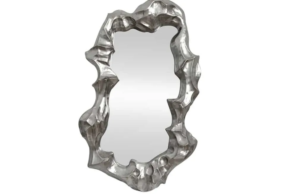 Extravaganter Wandspiegel VENETIA 150cm silber variable Aufhängung