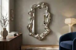 Extravaganter Wandspiegel VENETIA 150cm silber variable Aufhängung