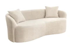 Extravagantes Sofa ELEMENTAL 180cm champagner beige Feinstrick Bouclé 2-Sitzer