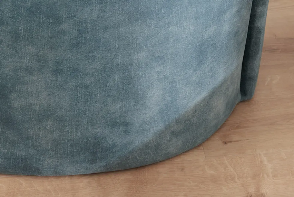 Extravagantes Sofa ELEMENTAL 180cm petrol Samt 2-Sitzer Couch mit Federkern